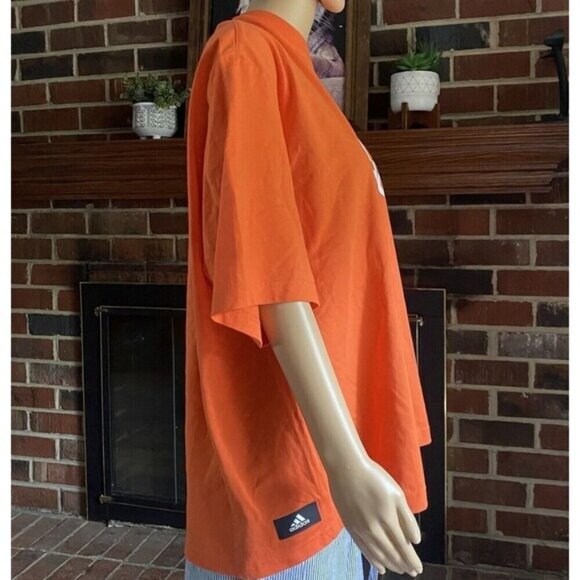 Adidas Womens Plus Size Multi Sports Short Sleeve Shorter Length T-Shirt M new - Picture 5 of 16